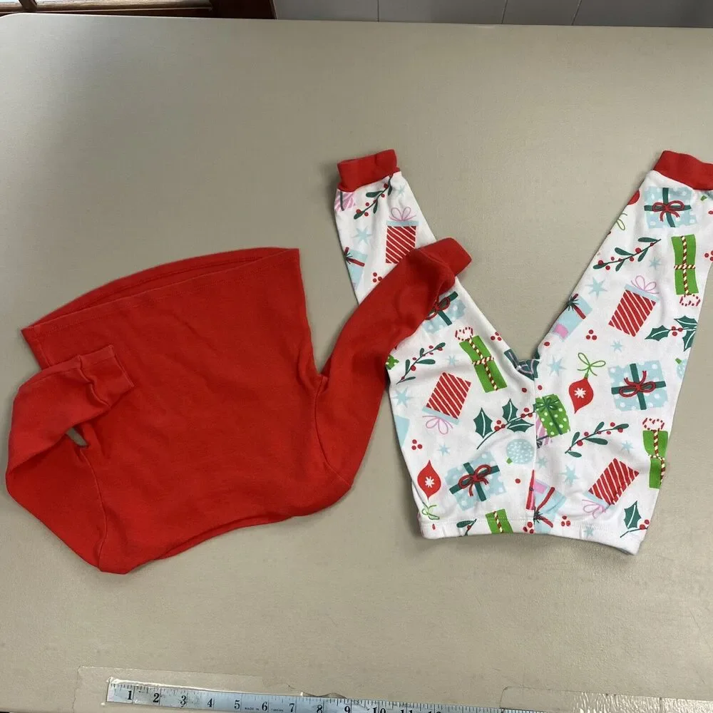 American Girl Pajama Set Girls Size 3 My Holiday Wishlist Red Christmas Holiday‎